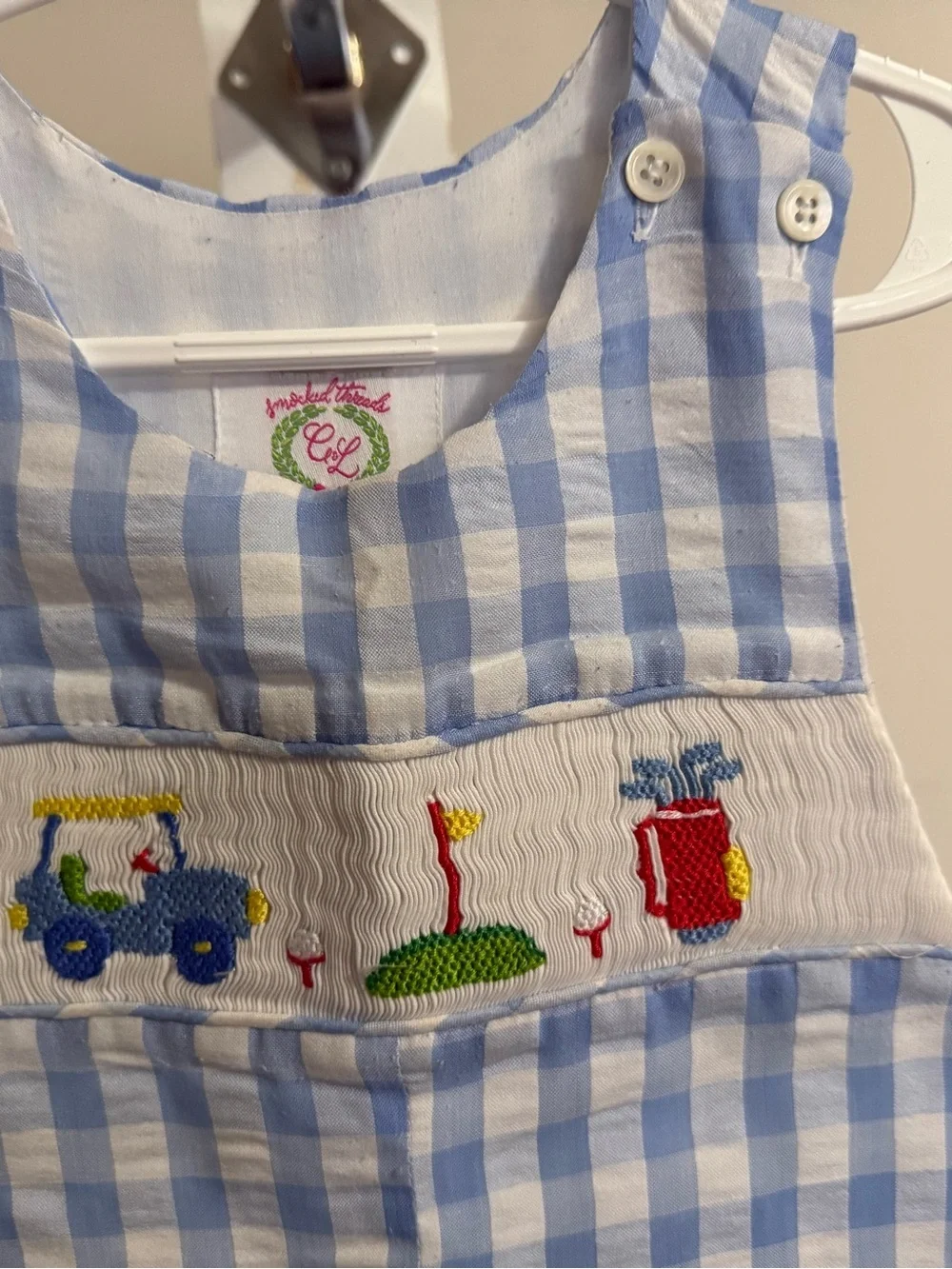 New Cecil & Lou  Smocked Golf Jon Jon